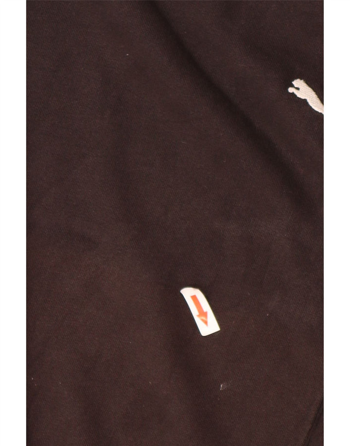 Puma Sweat-shirt surdimensionné pour femme UK 14 Coton noir moyen