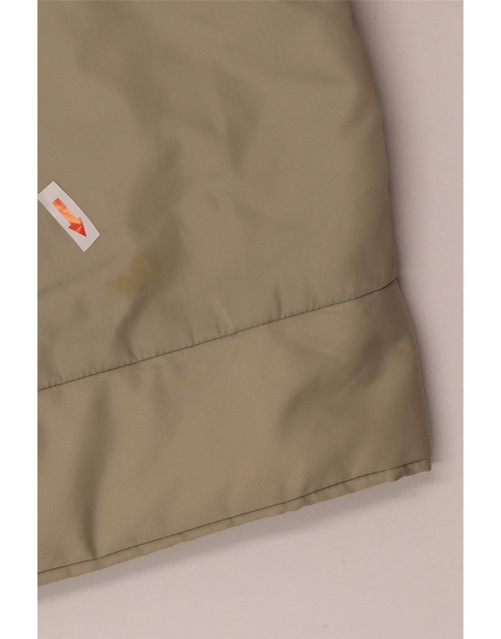 Dkny Veste coupe-vent à capuche pour femme UK 14 Medium Khaki Nylon