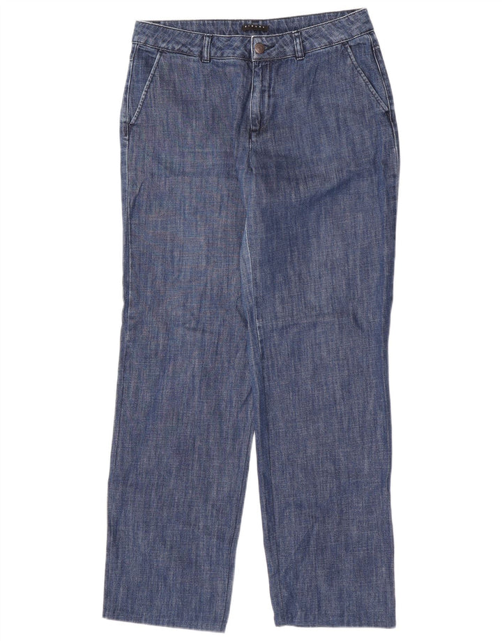 Sisley Femme Jean Droit W30 L30 Bleu