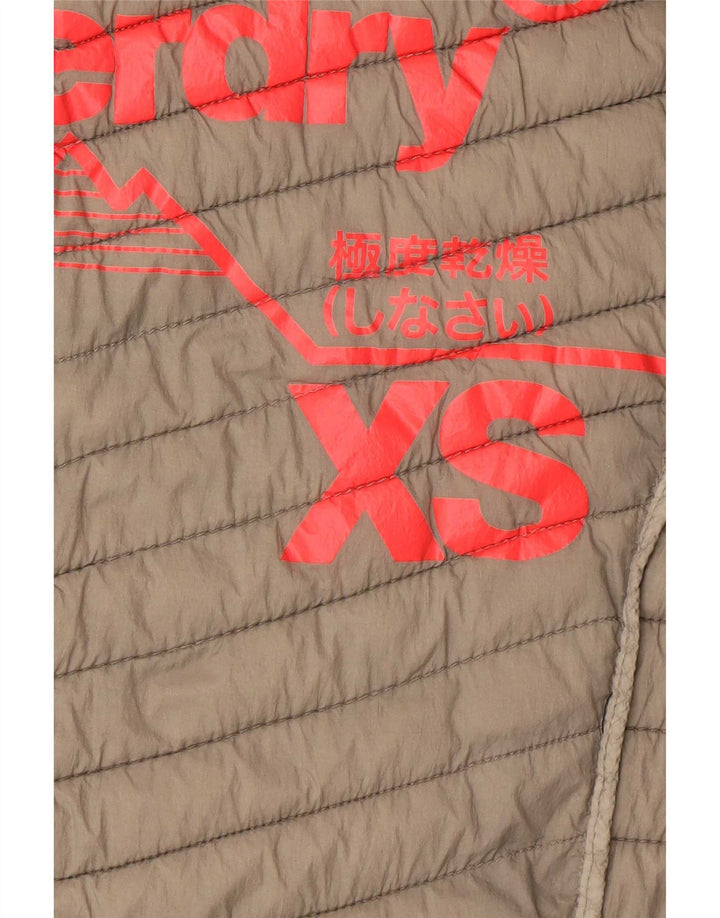 Superdry Veste rembourrée pour femme UK 6 XS Nylon kaki