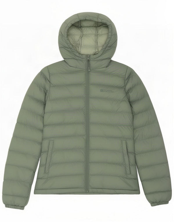 Mountain Warehouse Veste matelassée à capuche pour femme UK 8 Small Vert Polyester