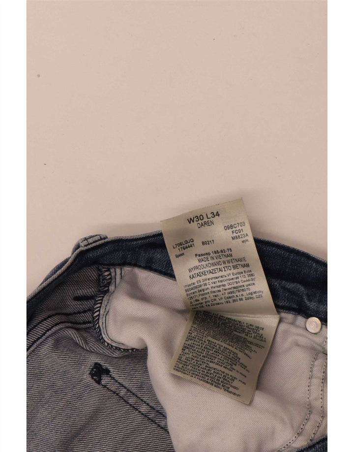 Lee Jean droit vieilli pour homme W30 L31 en coton bleu