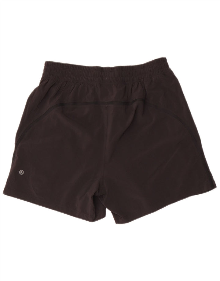 Lululemon Short de sport pour femme UK 10 Petit Noir Polyester