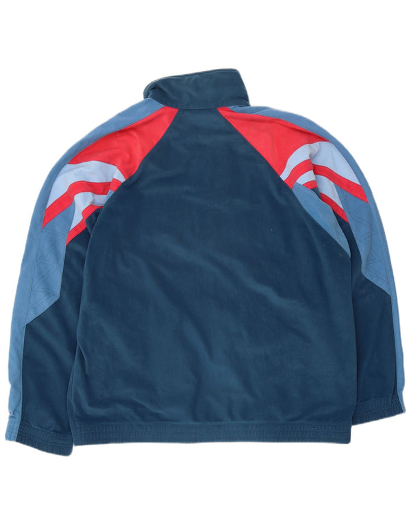 Diadora Veste de survêtement pour homme UK 42 Large Bleu Colorblock Sports