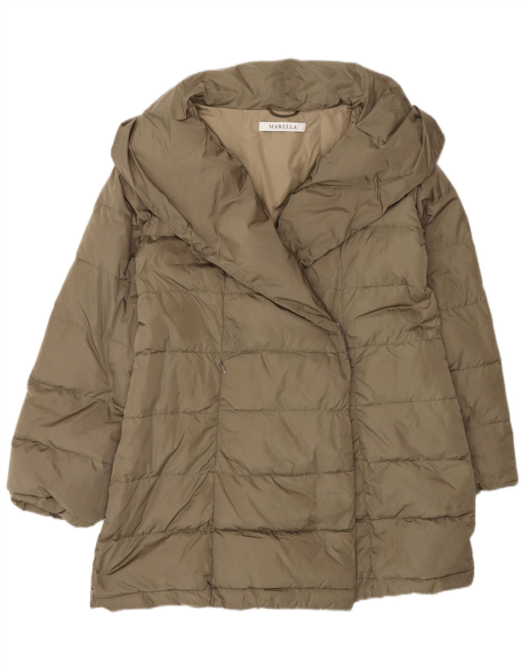 Marella Veste matelassée pour femme UK 12 Marron moyen Polyamide