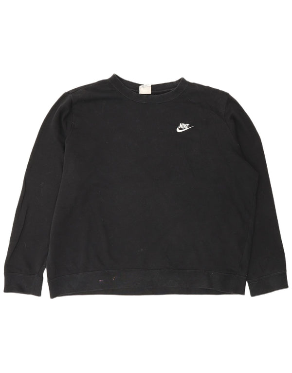 Nike Sweat-shirt surdimensionné pour femme UK 18 XL Coton noir