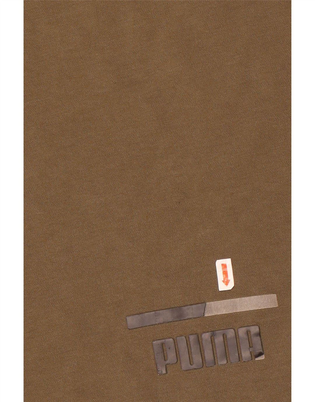 Puma Sweat-shirt graphique pour homme en coton kaki Taille S