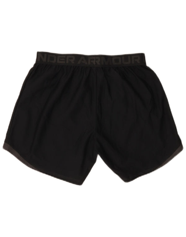 Under Armour Short de sport graphique pour femme UK 10 Small Noir Polyester