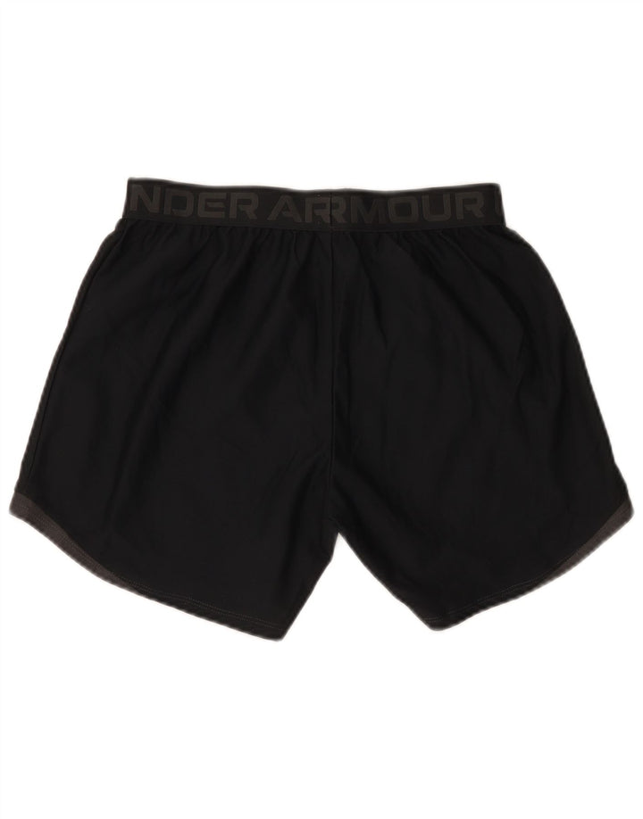 Under Armour Short de sport graphique pour femme UK 10 Small Noir Polyester