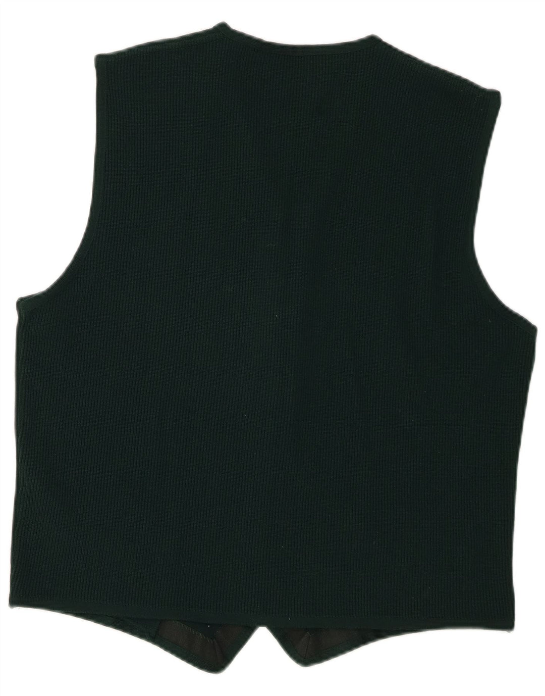 Trussardi Pull cardigan sans manches pour homme US 6 Laine mérinos vert moyen