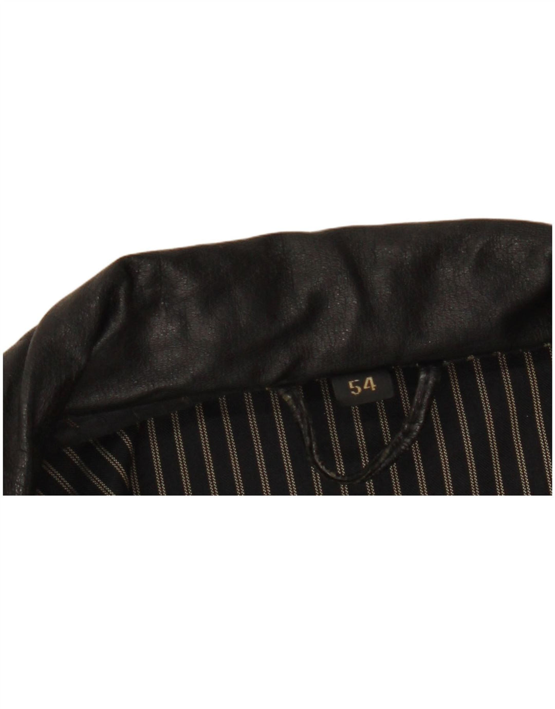 C & A Veste en cuir pour homme EU 54 2XL Cuir noir