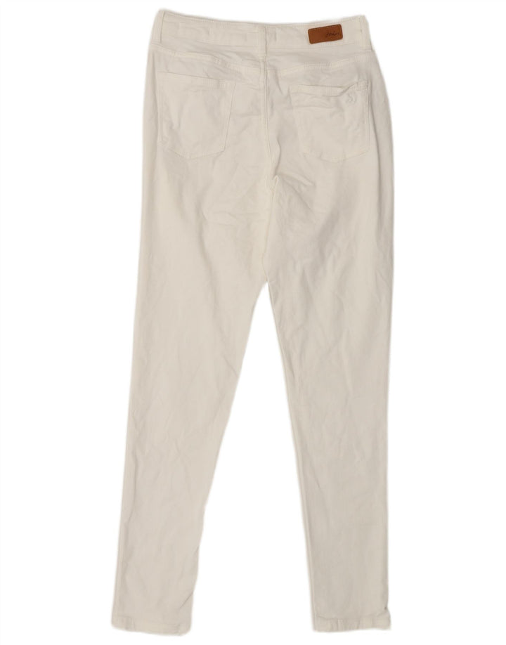 JOULES Jeans Slim Femme UK 10 Small W27 L28 Coton Blanc