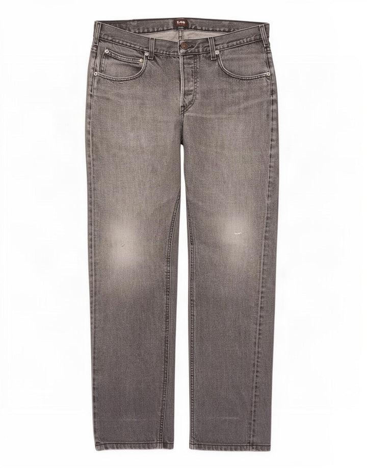 Lee Jean Droit Blake Homme W34 L32 Gris Coton