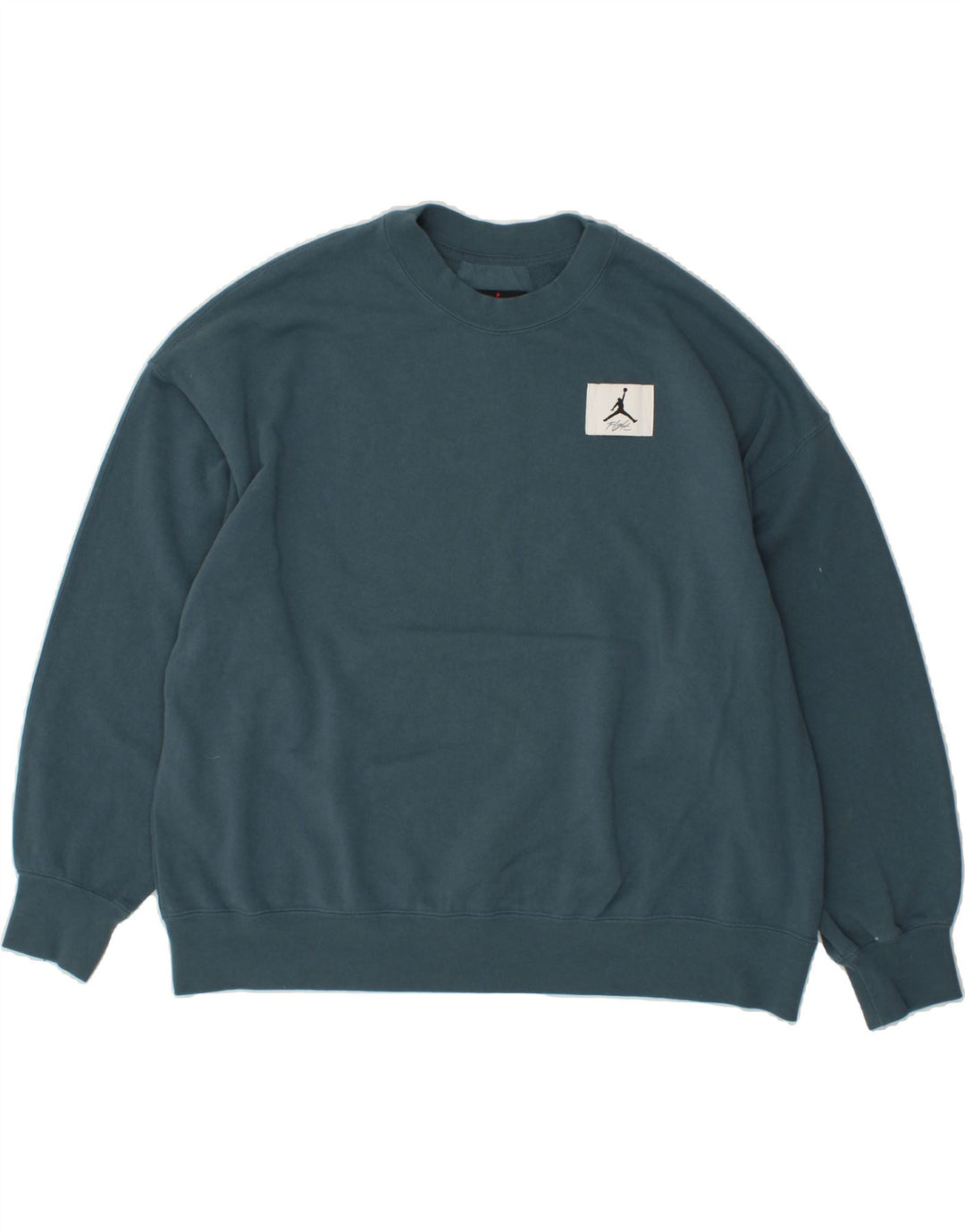 JORDAN Womens Oversized Sweatshirt Jumper UK 18 XL Blue Cotton Vintage Jordan and Second-Hand Jordan from Messina Hembry 