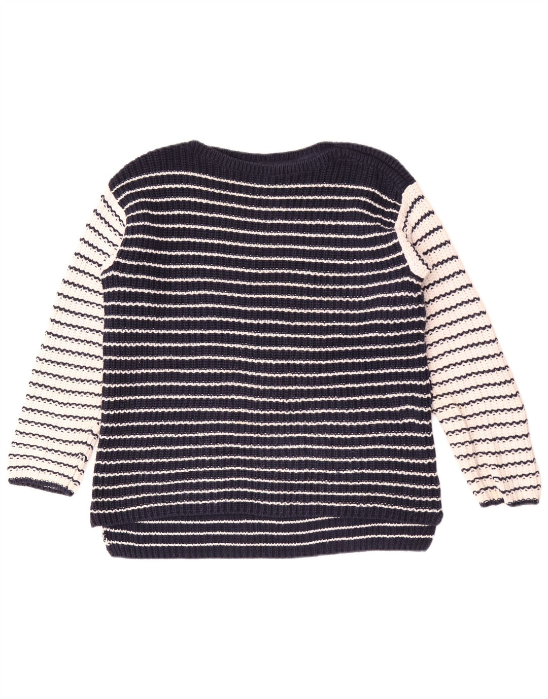 Marks & Spencer Pull col bateau pour femme UK 14 Bleu marine moyen