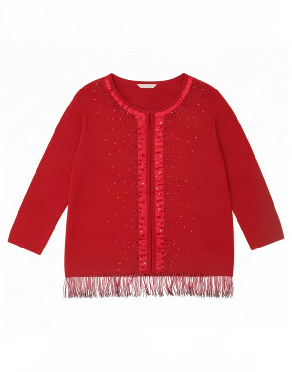 Marks & Spencer Pull cardigan St. Michael pour femme UK 16 Large Bordeaux