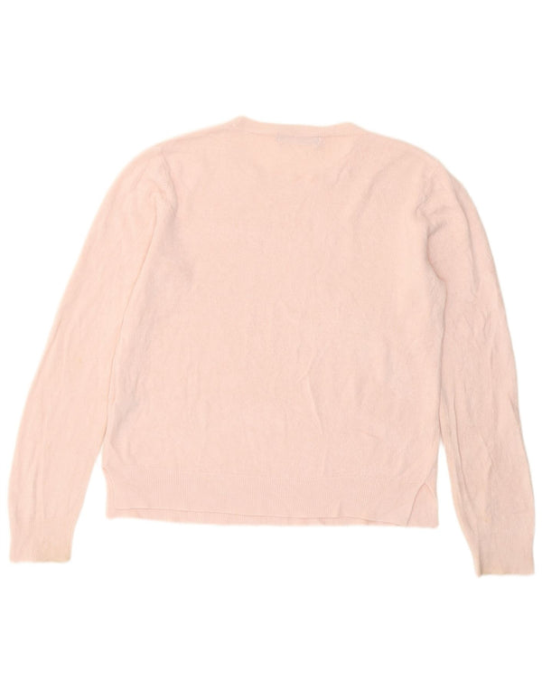 Marks & Spencer Pull ras du cou pour femme UK 14 Grand acrylique rose