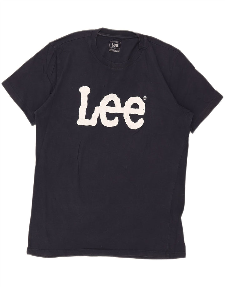 Lee T-shirt graphique coupe régulière pour homme, petit, bleu marine