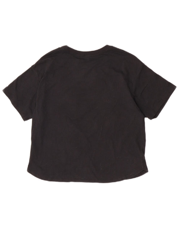 Jordan T-shirt graphique pour fille 13-14 ans XL Noir Floral Coton