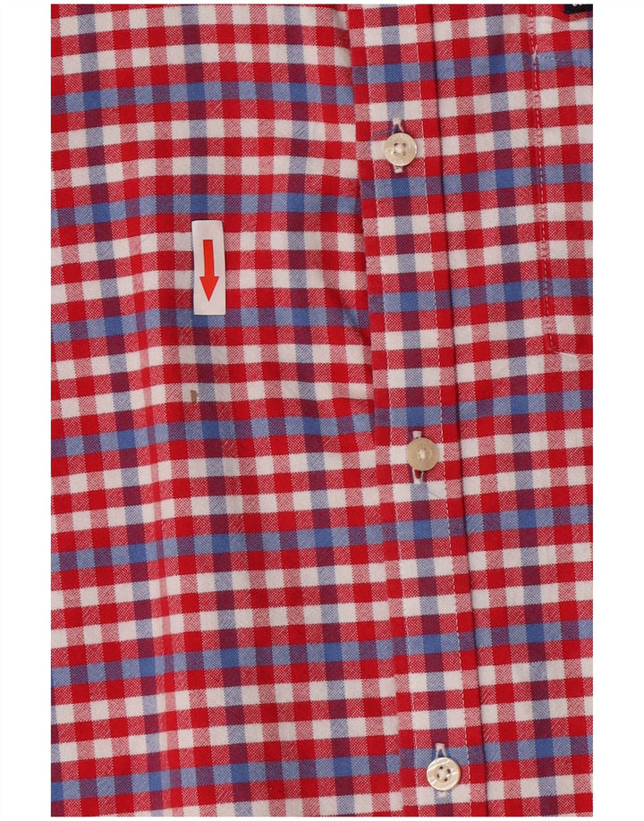 Superdry Chemise à manches courtes pour hommes 2XL Rouge Vichy Coton