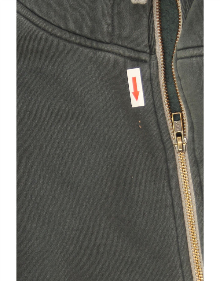 Sun68 Pull à capuche zippé pour homme en coton vert grand