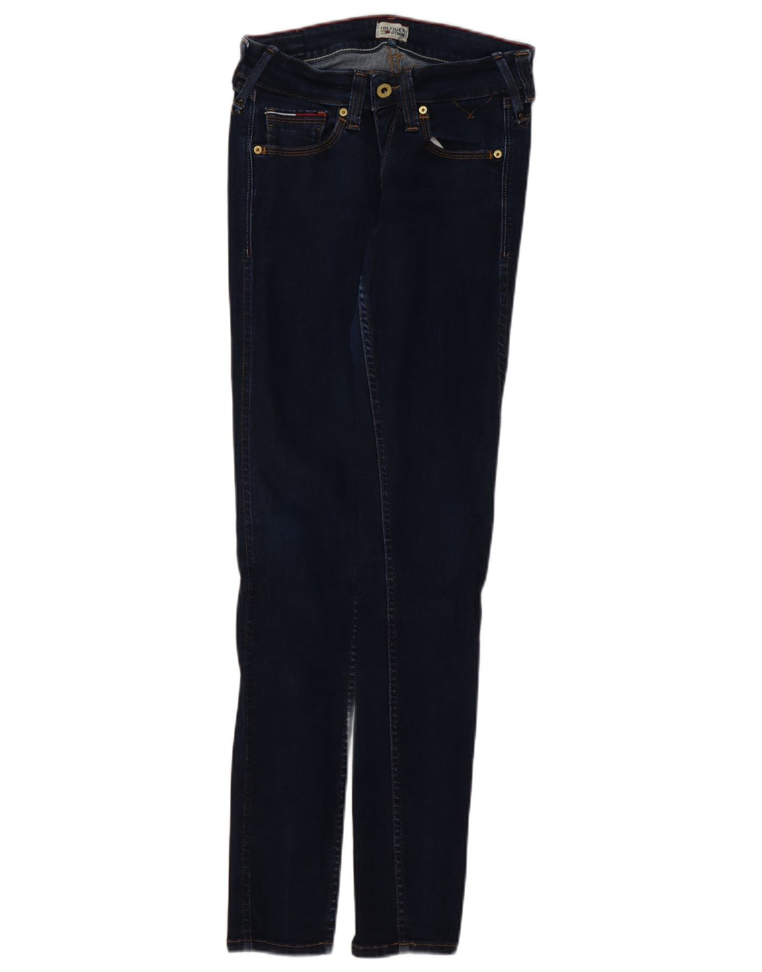 TOMMY HILFIGER Jean Skinny Femme W27 L32 Bleu Marine Coton