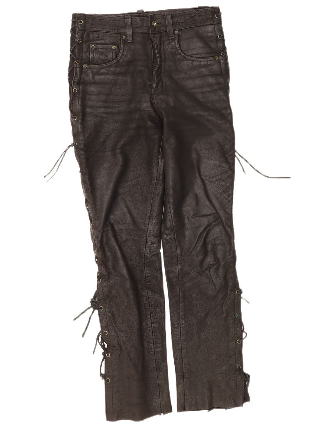 Modeka Pantalon en cuir femme W28 L30 Cuir noir