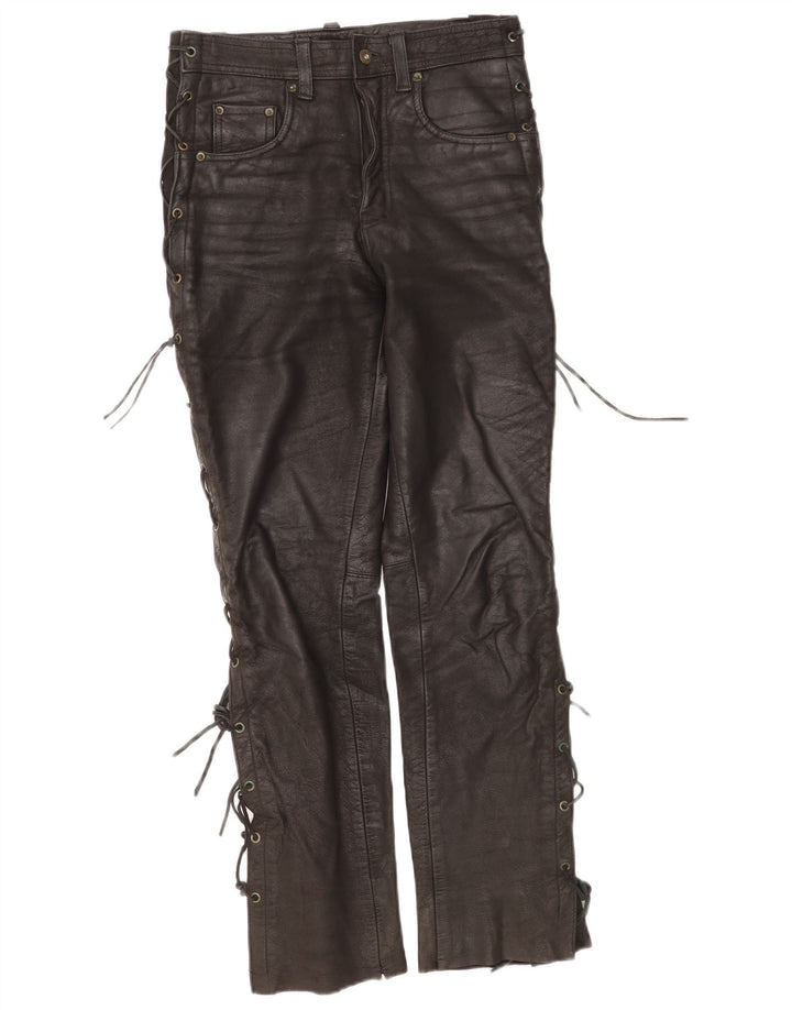 Modeka Pantalon en cuir femme W28 L30 Cuir noir