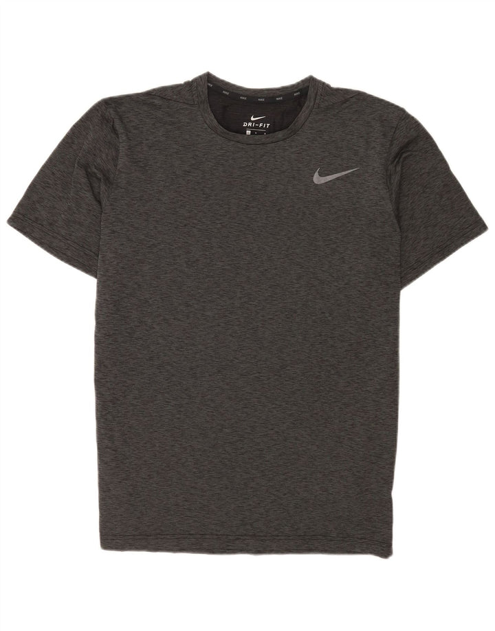 Nike Hommes Dri Fit T-Shirt Haut Large Gris Moucheté Polyester