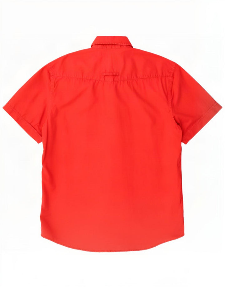 Chemise à Manches Courtes Homme Camel Active Coton Rouge Moyen