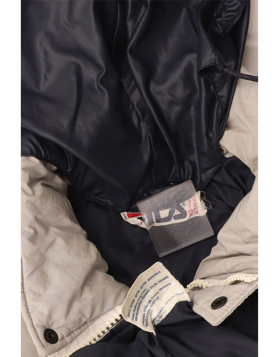 Fila Veste rembourrée à capuche pour homme UK 38 Gris moyen Coton