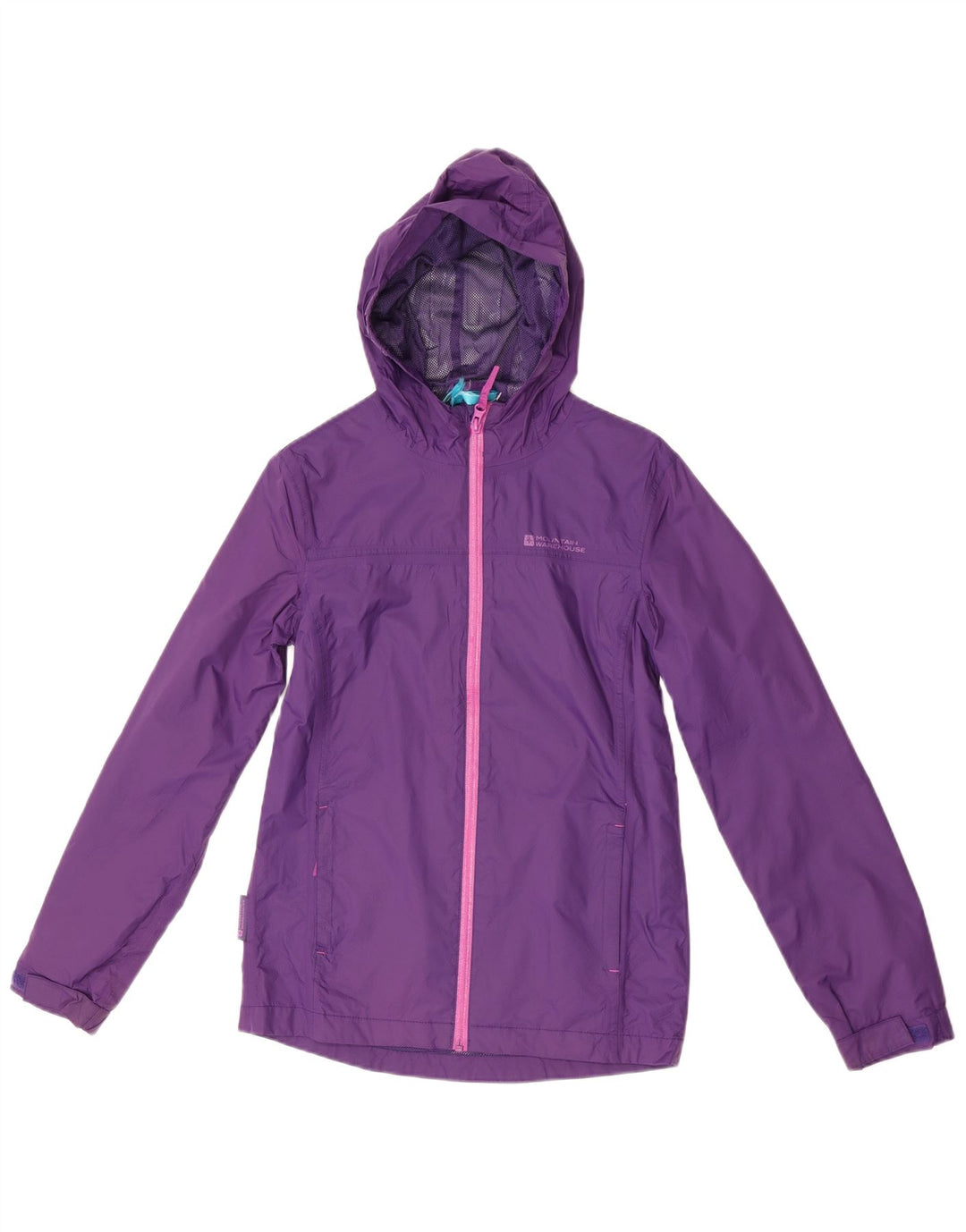 Mountain Warehouse Veste de pluie à capuche pour femme UK 10 Small Violet Polyester