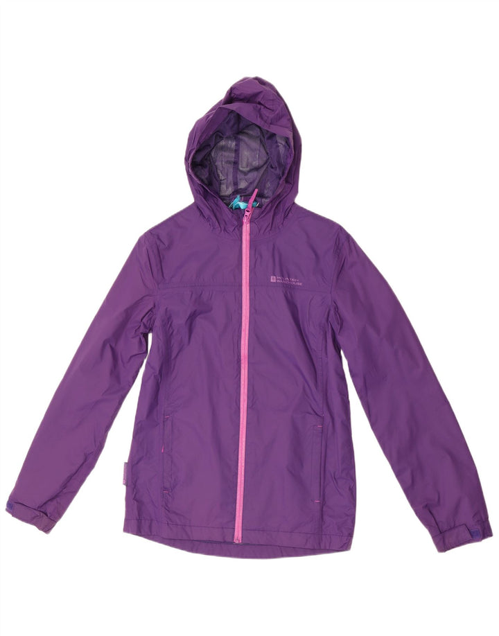 Mountain Warehouse Veste de pluie à capuche pour femme UK 10 Small Violet Polyester