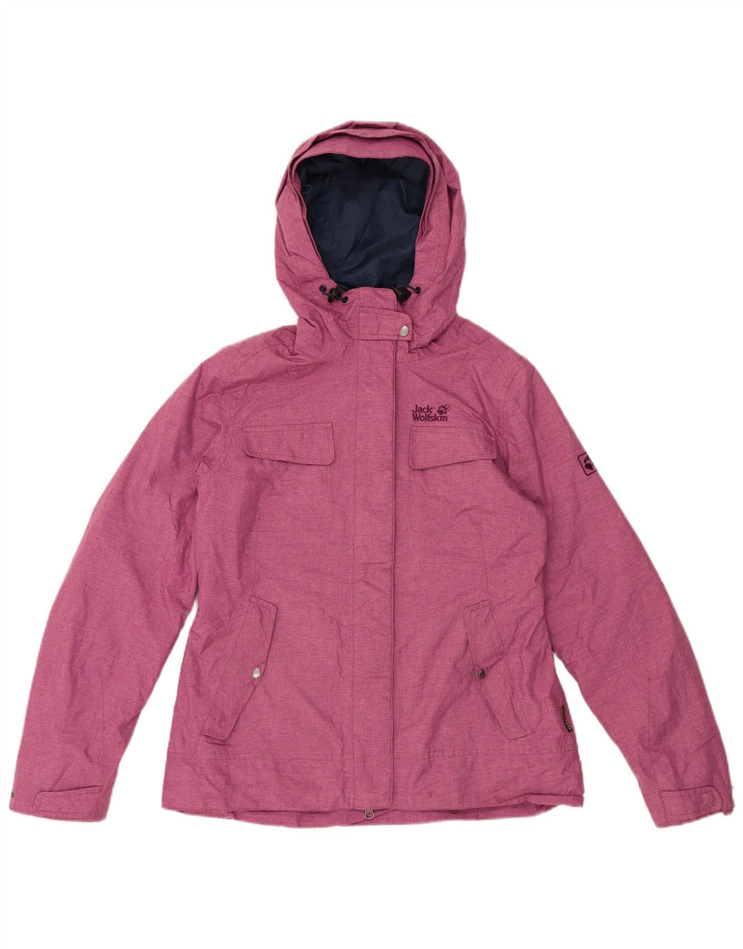 Jack Wolfskin Veste coupe-vent à capuche pour femme UK 12/14 Rose moyen