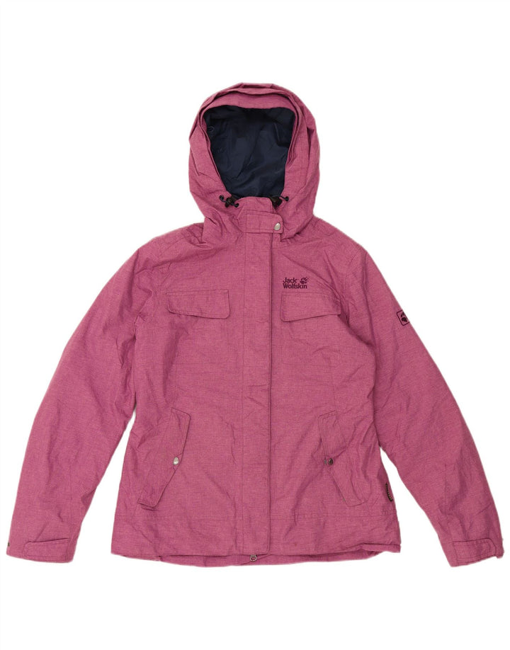 Jack Wolfskin Veste coupe-vent à capuche pour femme UK 12/14 Rose moyen