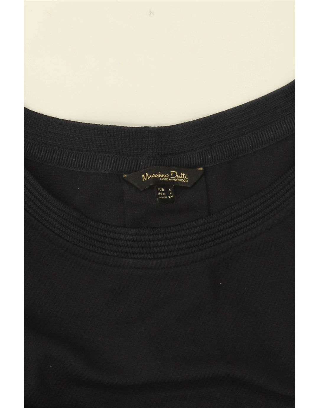 Massimo Dutti Haut à manches longues pour femme UK 16 Large Bleu marine