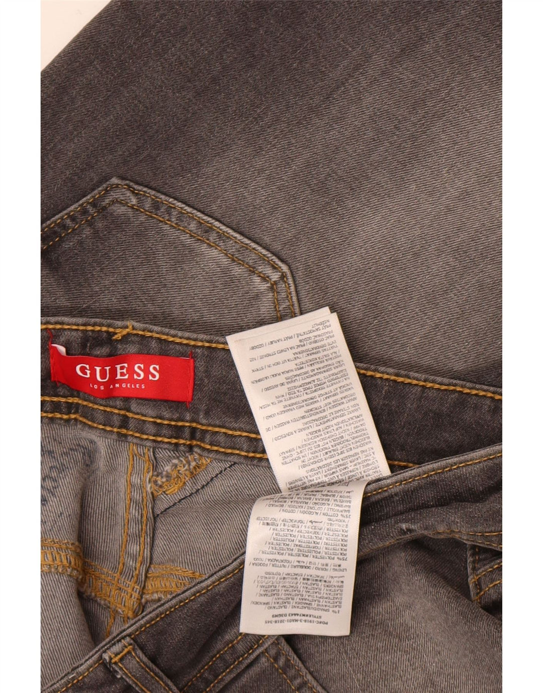 Guess Jean Slim Homme W33 L32 Gris Coton