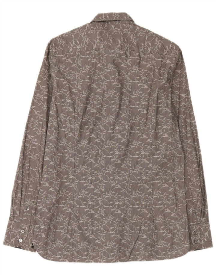 Ted Baker Chemise Homme Taille 3 Gris Moyen Floral