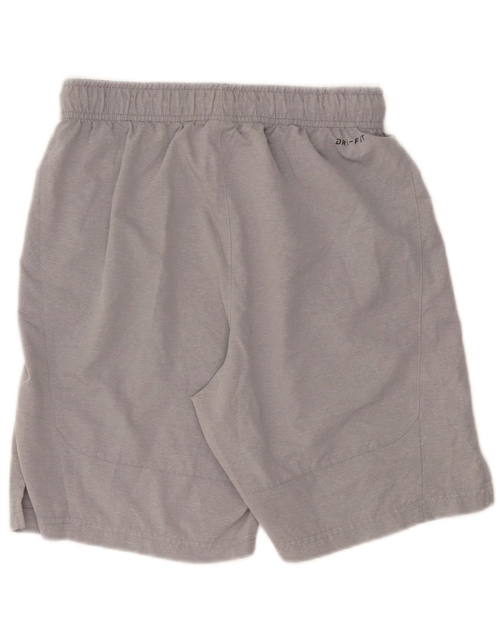 NIKE Short de sport Dri Fit pour hommes, petit, gris, polyester