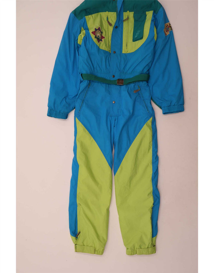 combinaison de ski homme vintage IT 48 Nylon colorblock bleu moyen