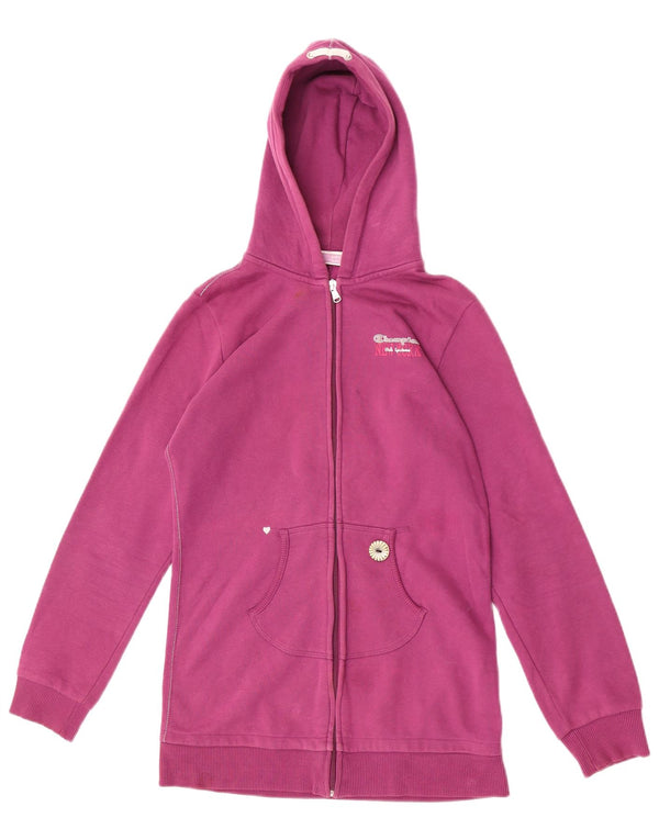 Champion Pull à capuche zippé fille 13-14 ans XL Rose Coton