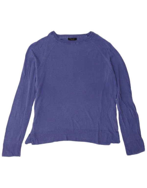 Massimo Dutti Chemisier surdimensionné pour femme UK 6 XS Bleu marine Lyocell