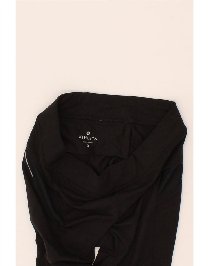 ATHLETA Womens Capri Leggings UK 8 Small Black Polyester Vintage Athleta and Second-Hand Athleta from Messina Hembry 
