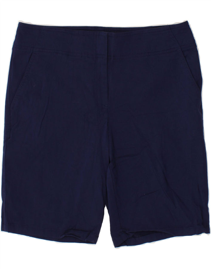 IZOD Womens Chino Shorts US 10 Large W32  Navy Blue Rayon Vintage Izod and Second-Hand Izod from Messina Hembry 