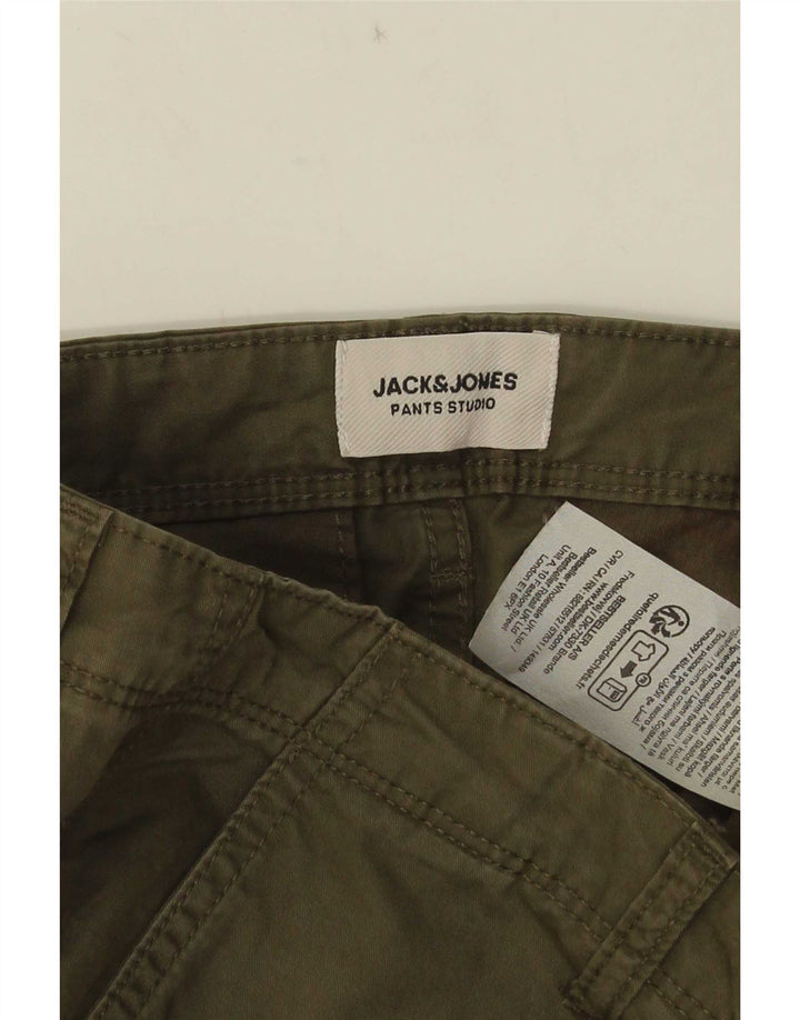 Jack & Jones Short Cargo Homme Medium W34 Kaki Coton