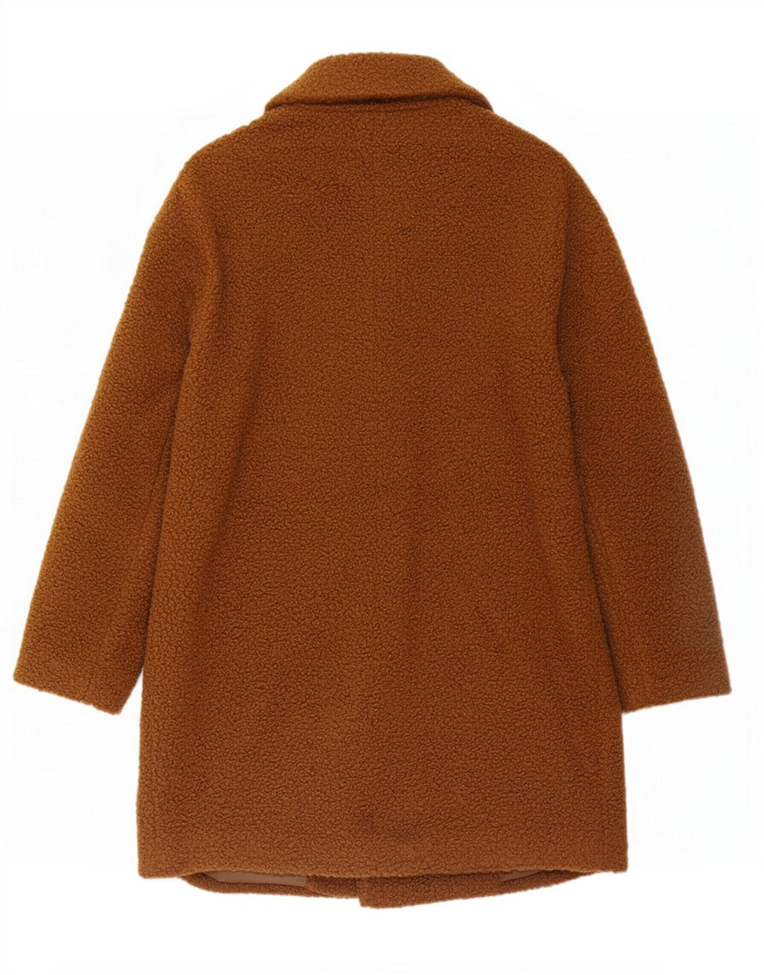 Marks & Spencer Manteau surdimensionné en fausse fourrure pour femme UK 14 Large Marron