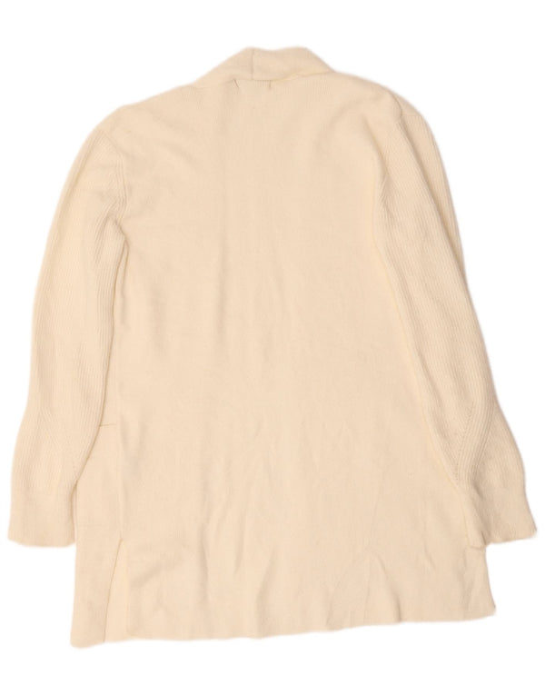 Marks & Spencer Pull cardigan long pour femme UK 12 Medium Off White