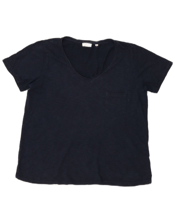 Fat Face Sweat à capuche pour femme UK 16 Large Bleu marine Coton