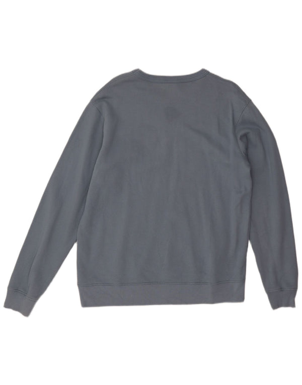 Zara Homme Sweatshirt Jumper Large Bleu Coton