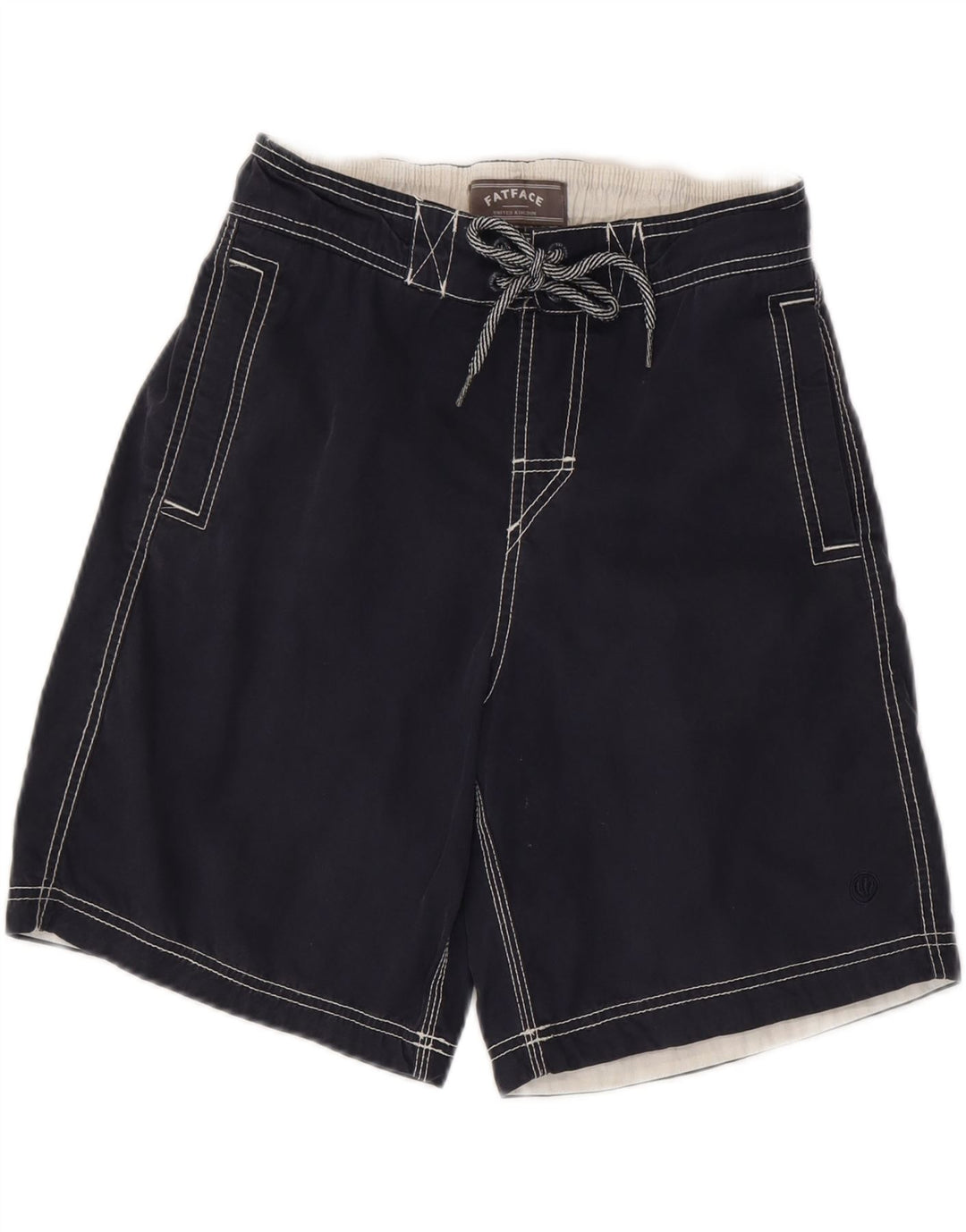 Short de Bain Homme Fat Face Coton Bleu Marine Moyen